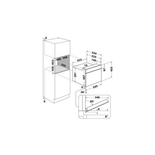 Whirlpool WMW44HMX beépíthető mikrohullámú sütő