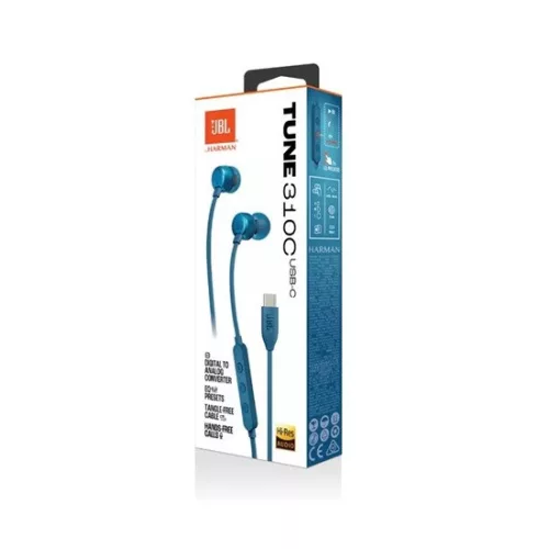 JBL T 310 C BLU fülhallgató