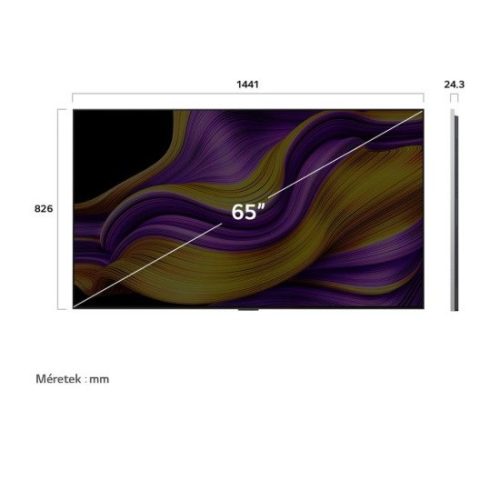 LG OLED65G51LW 4K AI Smart TV 2025, webOS, okos tv, Dolby Vision HDR, fali tv, 164 cm