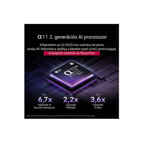 LG OLED65G51LW 4K AI Smart TV 2025, webOS, okos tv, Dolby Vision HDR, fali tv, 164 cm