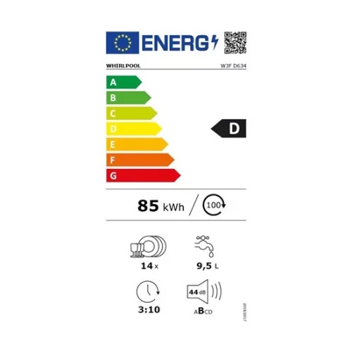 Whirlpool W3F D634 mosogatógép