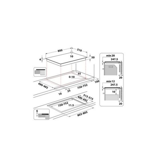 Whirlpool WTX8015DCF beépíthető indukciós főzőlap