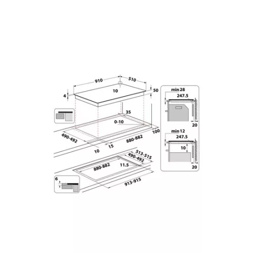Whirlpool WEX9024DCFF beépíthető indukciós főzőlap