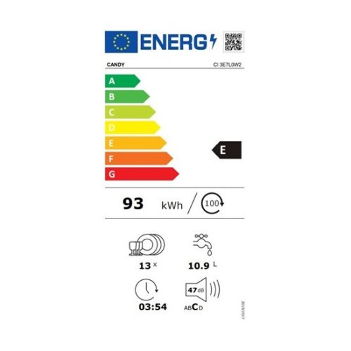 Candy CI 3E7L0W2 beépíthető mosogatógép