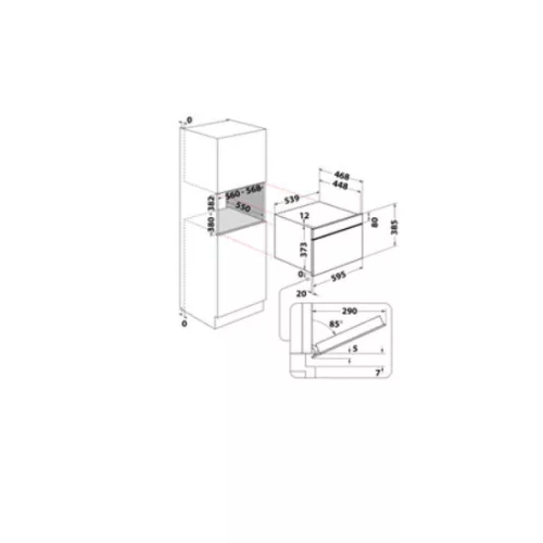 Whirlpool WMD44MX beépíthető mikrohullámú sütő
