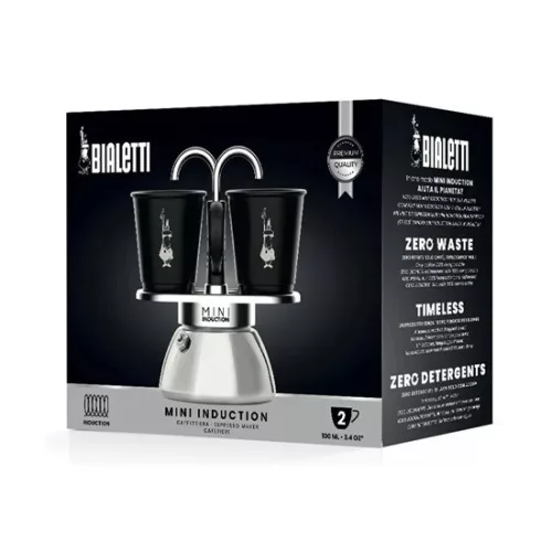 Bialetti 7310 MINI EXPRESS Indukciós kotyogós kávéfőző szett, 2 személyes