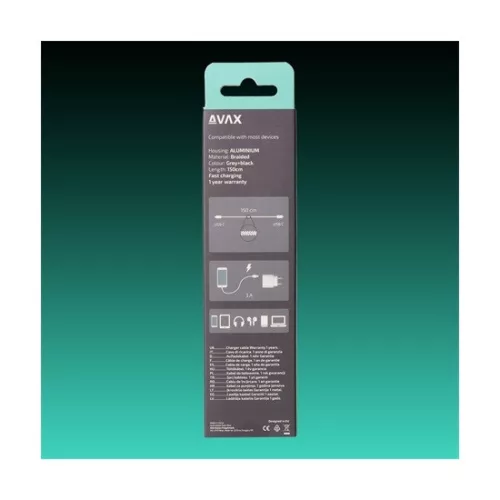 Avax CB302G USB-C töltőkábel 60W