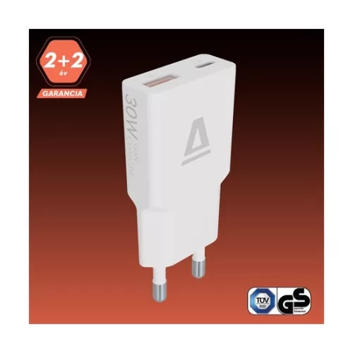 Avax CH641W USB-C, USB-A, hálózati töltő
