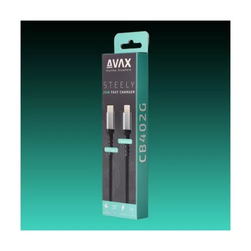 Avax CB402G USB-C – Lightning töltőkábel