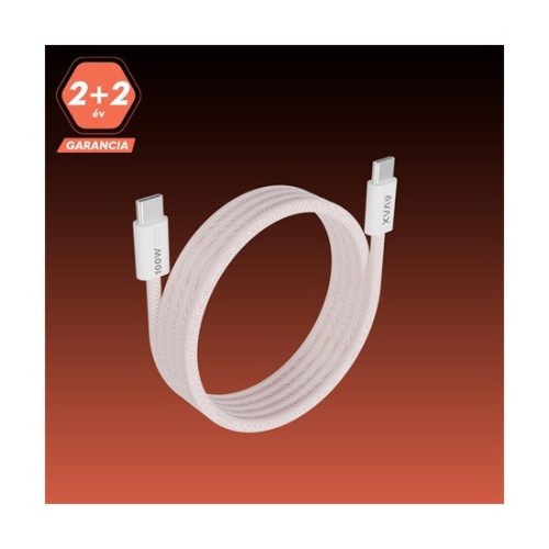 Avax CB610P USB-C töltőkábel , pink