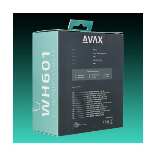 Avax WH601 autós telefontartó vezeték nélküli töltővel