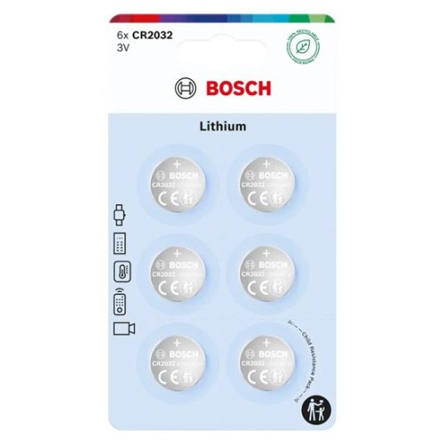 Bosch CR2032B600 lítium gombelem 6db