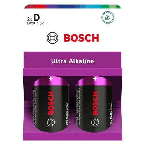 Bosch LR20UA2B/00 ultra alkáli elem D 2db