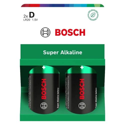 Bosch LR20SA2B00 szuper alkáli elem D 2db