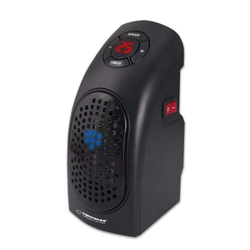Esperanza Kalahari hősugárzó 400W, fekete EHH007