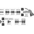 Extol Premium 8876061 Extol Premium tömlővéges, 3/4", réz kerti kifolyócsap