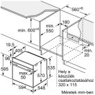 Bosch HQG572EB3 beépíthető sütő