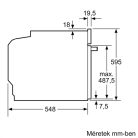 Bosch HBG7541B1 beépíthető sütő