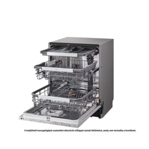 LG DB476TXS QuadWash™ beépíthető gőzös mosogatógép