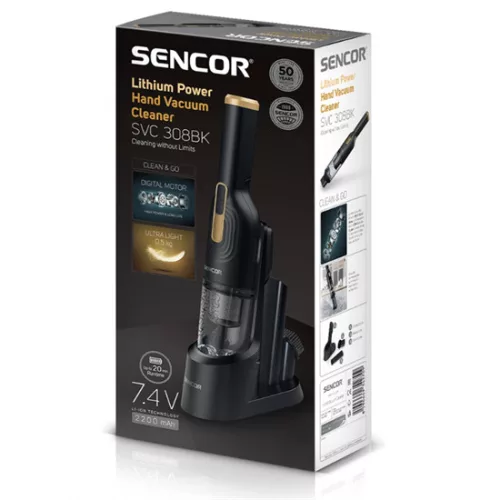 Sencor SVC 308BK kézi akkumulátoros porszívó