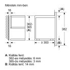 Bosch BFR7221B1 beépíthető mikrohullámú sütő