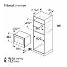 Bosch BFR7221B1 beépíthető mikrohullámú sütő
