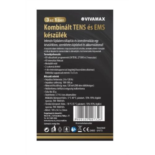Vivamax R-C4A TENS + EMS készülék