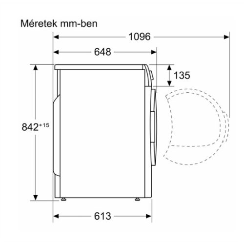 Bosch WQG24591BY Serie 6 hőszivattyús szárítógép