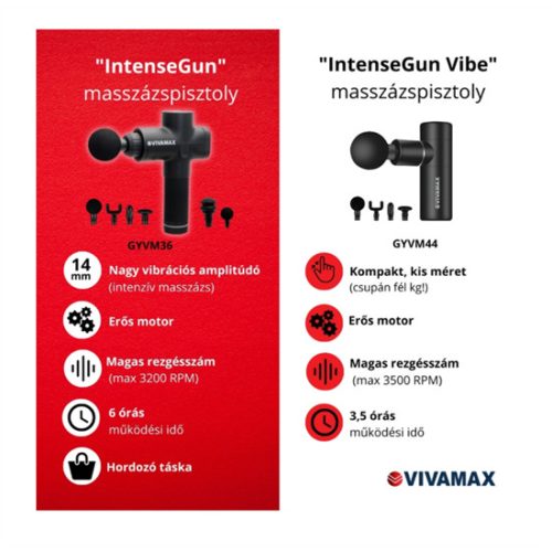 Vivamax F-01  IntenseGun "Vibe" masszázspisztoly