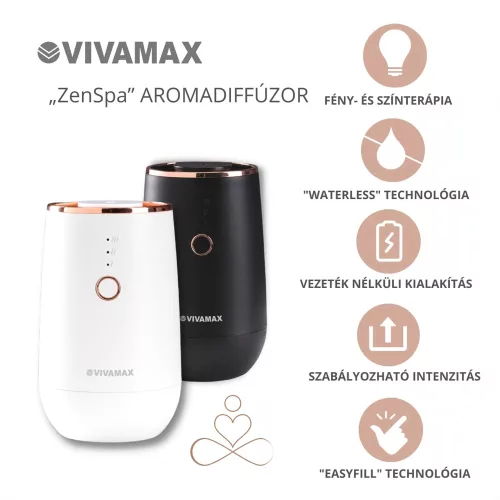 Vivamax "ZenSpa" wireless aromadiffúzor, fehér (GYVH50W)