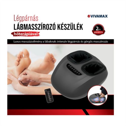 Vivamax FE-5318 légpárnás lábmasszírozó készülék hőterápiával