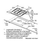 Bosch PGP6B5K60 beépíthető gázfőzőlap