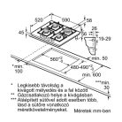 Bosch PNH6B6K40 Serie 4 beépíthető gázfőzőlap