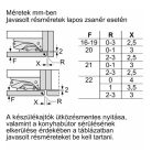 Bosch KIN86VFE0 beépíthető alulfagyasztós hűtőszekrény