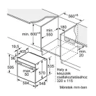 Bosch HBA534ES3 beépíthető sütő