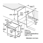Bosch HBA574BB3 beépíthető sütő