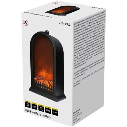 Entac ELFL25HUSB LED Lámpa Kandalló Láng Imitációval 25cm USB kábellel
