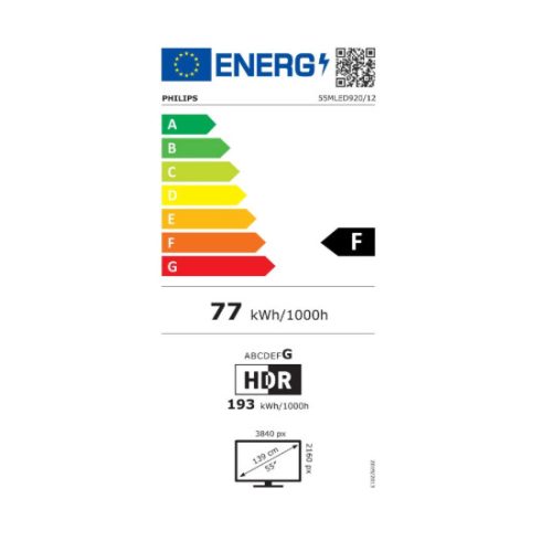 Philips 55MLED920/12 UHD Ambilight Smart QD MiniLED TV
