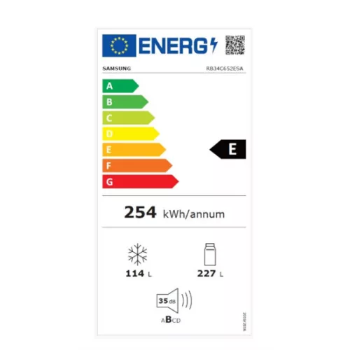 Samsung RB34C652ESA/EF alulfagyasztós hűtőszekrény