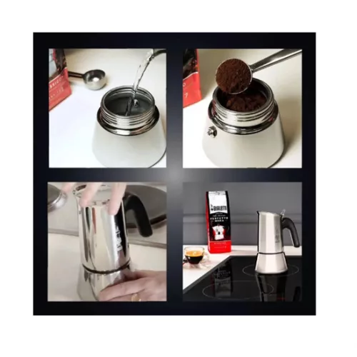 Bialetti 7252/CN VENUS 2 személyes kotyogós kávéfőző, inox