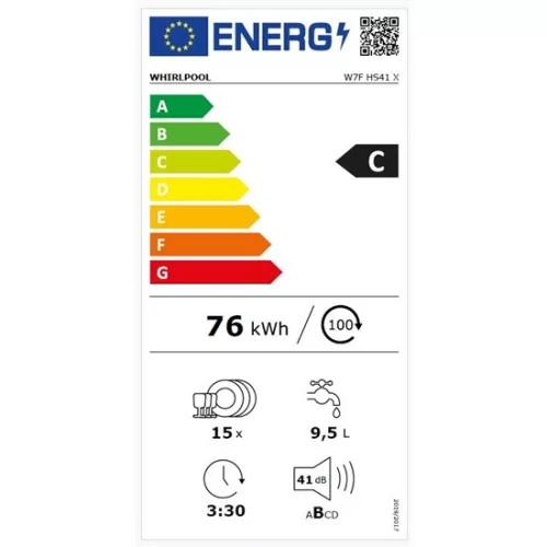 Whirlpool W7F HS41 X mosogatógép