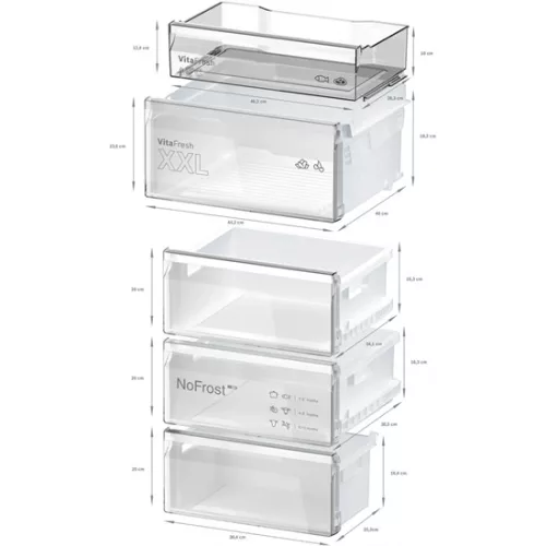 Bosch KGN392I1F alulfagyasztós hűtőszekrény