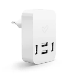   Energy Sistem EN 444625 Home Charger 4.0A Quad USB töltő fej 4 USB porttal, fehér