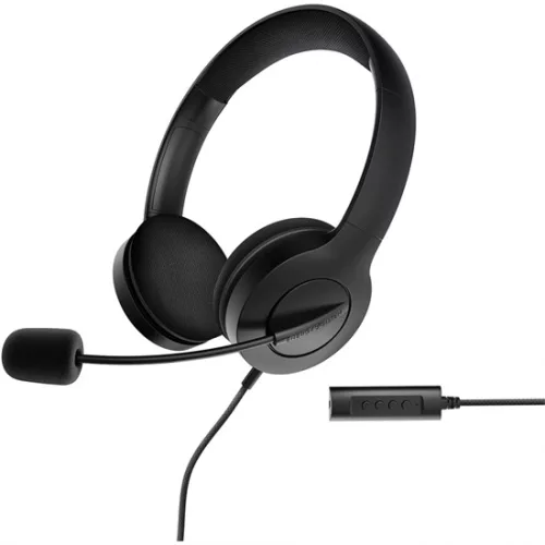 Energy Sistem EN 452033 Headset Office 3 mikrofonos fejhallgató, fekete