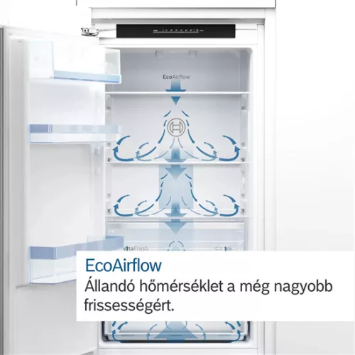Bosch KIN865SE0 beépíthető alulfagyasztós hűtőszekrény