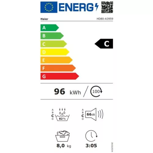 Haier HD80-A3959-S S I-Pro Series 5 hőszivattyús szárítógép