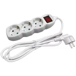 Entac ESE1.5G3-3-SW S1 Elosztó 3 Foglalat Kapcsolóval