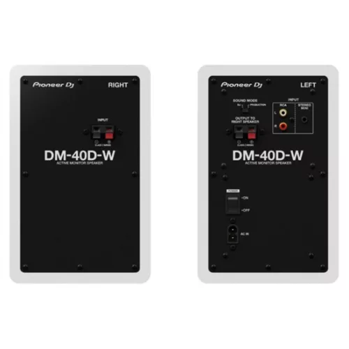 Pioneer DJ DM-40D-W monitor hangfalpár, fehér