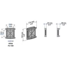 Meliconi 580451 FLATSTYLE ES100 fali konzol, VESA 100, 14-25"