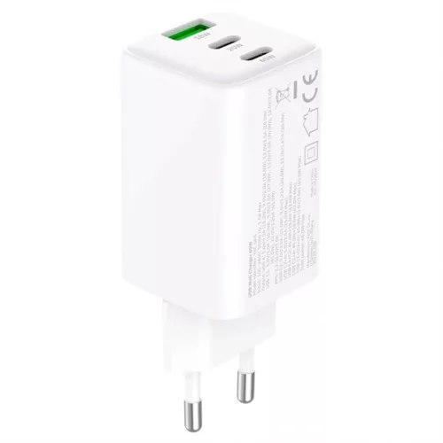 Yenkee YAC G65 PD3.0, QC4.0+, 65W GaN hálózati töltő